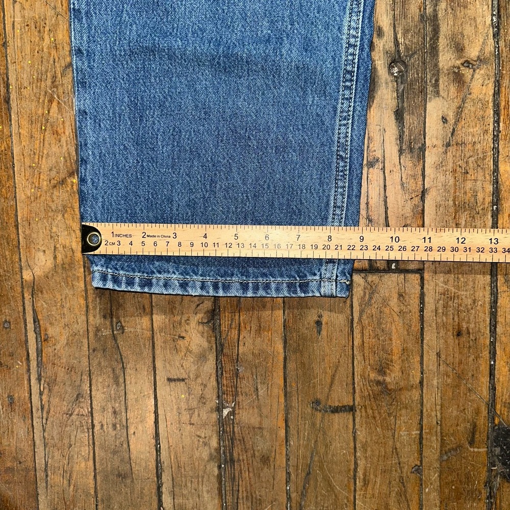 Levi's Jeans Women's 32 Blue Denim Low Pro Straight Distressed‎ Pocket Red Tab - Picture 8 of 9